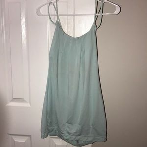 LULULEMON size 8 light blue/green workout top!